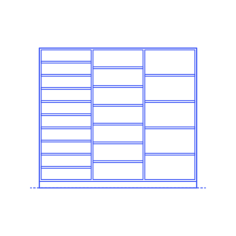 Layouts Pantries Reach In Framed Mix Horizontal Laser Cut Svg File, Free Vectors File
